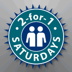 Logo 2 for 1 Saturdays
